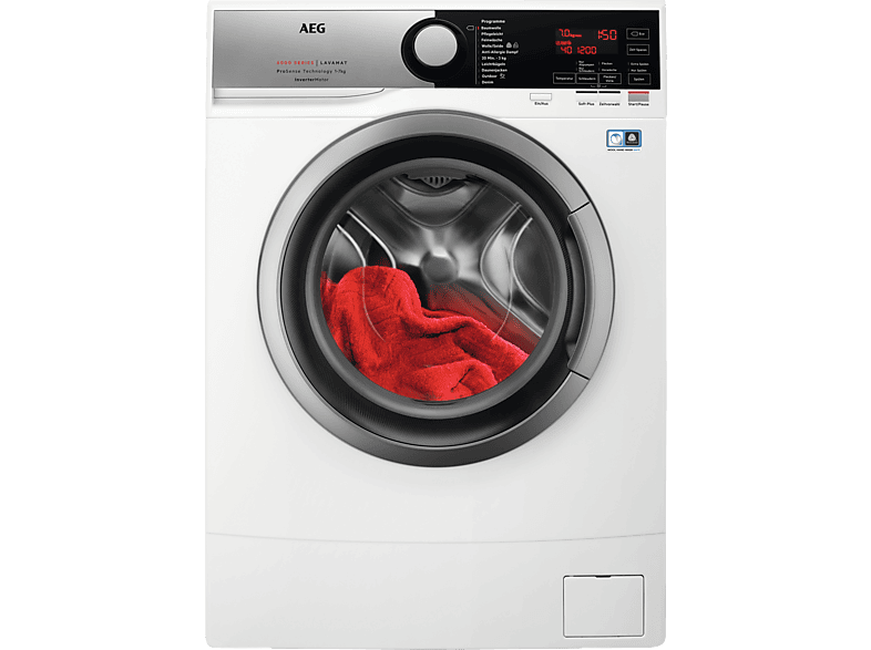 Waschmaschine AEG L6SE72475 Serie 6000 mit ProSense Mengenautomatik Waschmaschine (7 kg, 1351 U