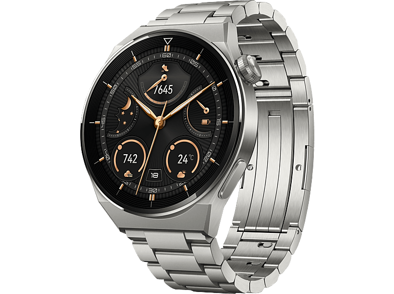 HUAWEI Watch GT 3 mm Titanium 140-210 Pro 46 Titanium Smartwatch mm, Titanium