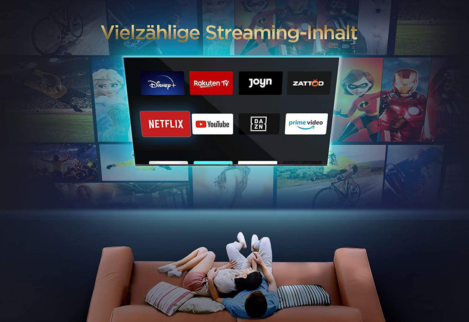 TCL 43C725 QLED TV (Flat, 43 Zoll / 109,2 cm, QLED 4K, SMART TV, Android R (11.0))