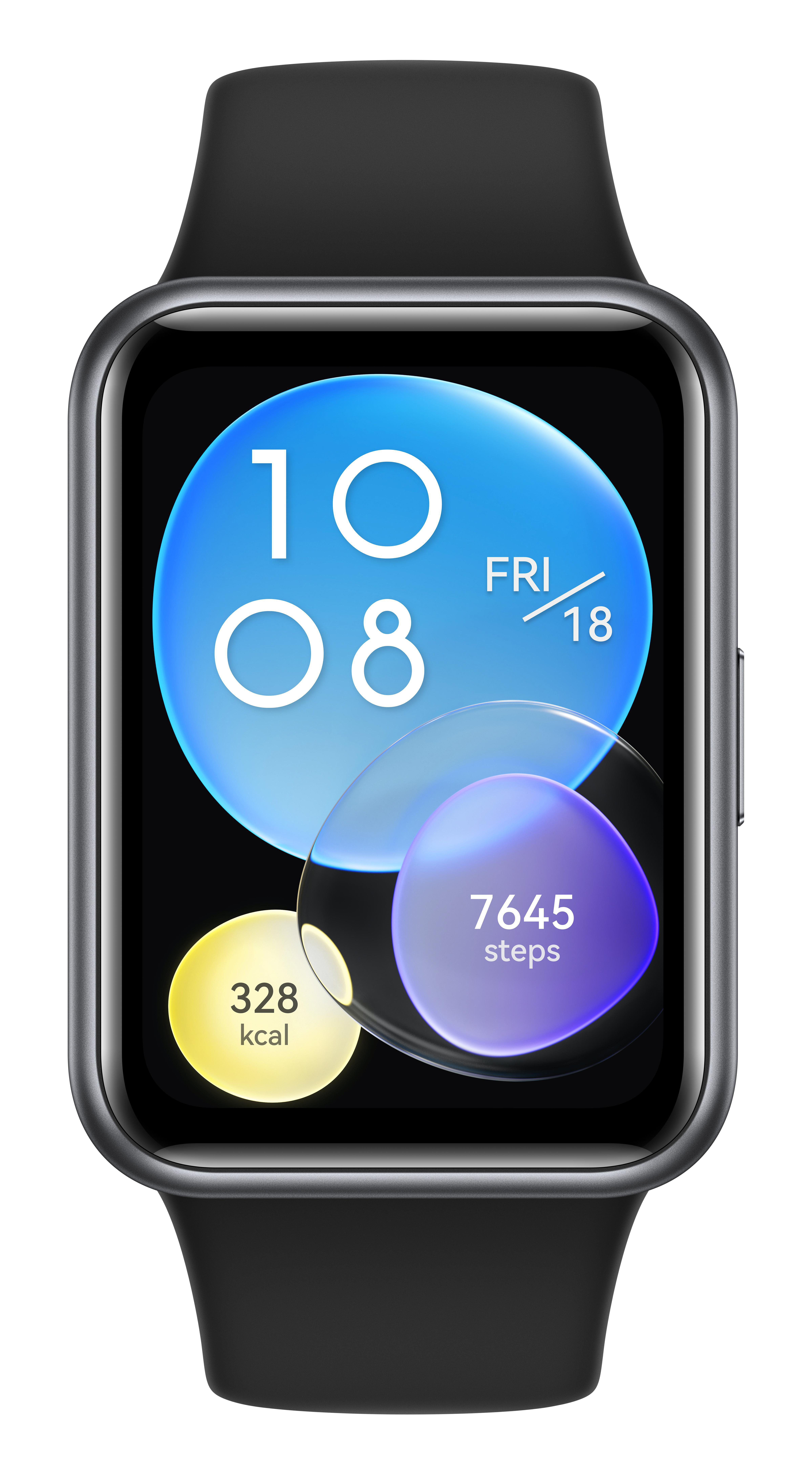 HUAWEI Watch Fit 2 Active Smartwatch Aluminium Silikon, 130-210 mm, Midnight Black