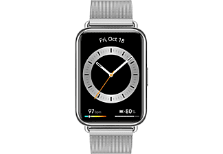 HUAWEI Watch Fit 2 Elegant Smartwatch Edelstahl Edelstahl (Milanaise), 140-210 mm, Silver Frost