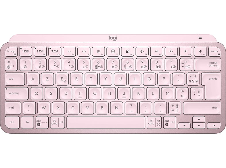 Logitech Draadloos Toetsenbord Mx Keys Mini Illuminated Azerty Fr Pink (920-010484)