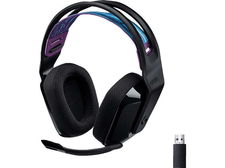 LOGITECH G G535 Lightspeed, Kabelloses Gaming Headset, (PC/MAC), Schwarz
