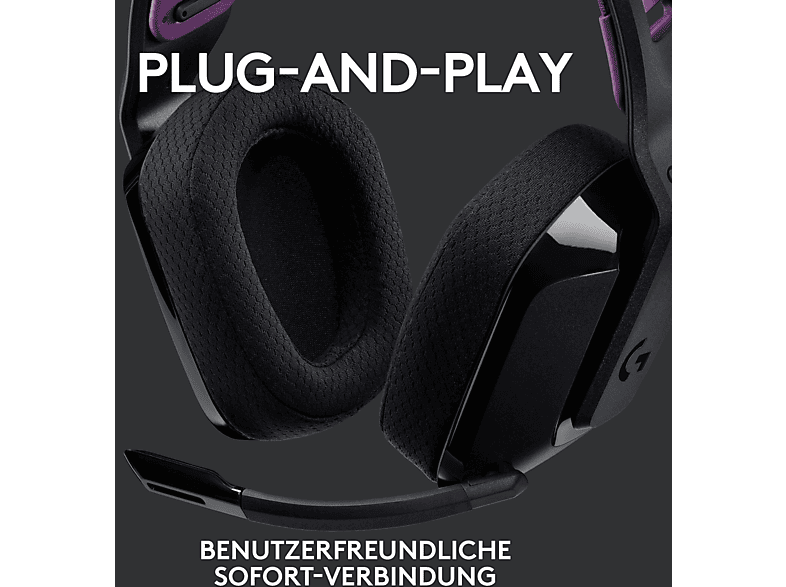 LOGITECH G G535 Lightspeed, Kabelloses Gaming Headset, (PC/MAC), Schwarz — Foto 3 von 5