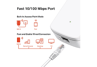 MERCUSYS ME10 Kablosuz Menzil Genişletici Beyaz_1