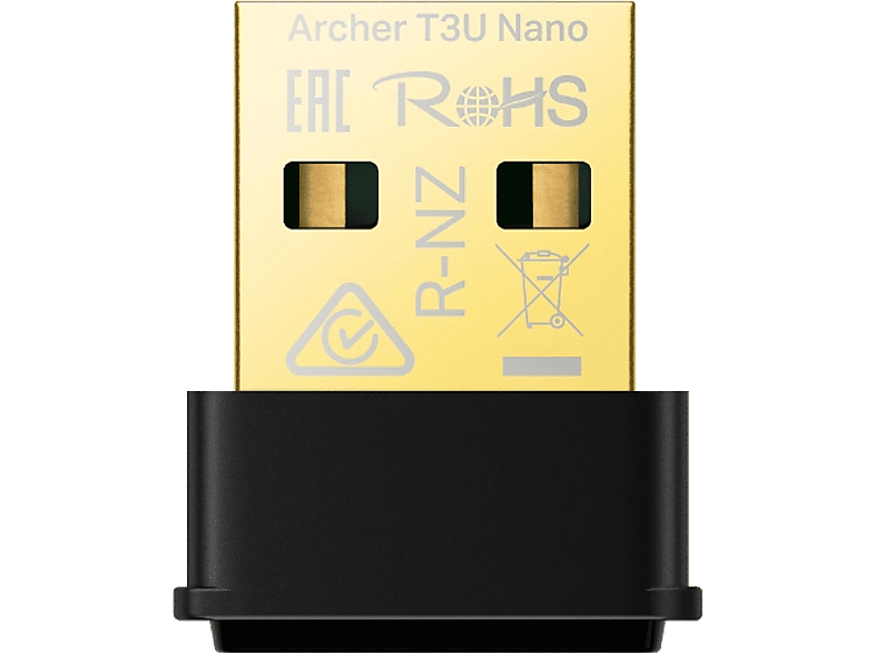 TP-LINK Archer T3U Nano | Wi-Fi 5 Nano USB | AC1300 Mbps | Dual-Band | MU-MIMO | Nano Tasarım | Windows/Mac Uyumlu