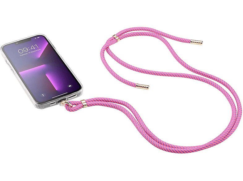 Cellular Line Smartphone-Kordel lace zum Umhängen für Smartphone-Backcover, Rosa Umhängetasche, für Universal Universal, Rosa; Universelles Umhängeband — Foto 4 von 5