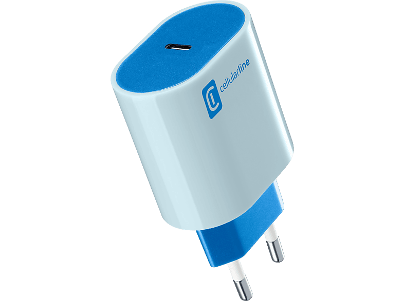 Blue Star Caricabatterie 20w Rapido Usb-c Nero Per Htc Wildfire E5 Plus