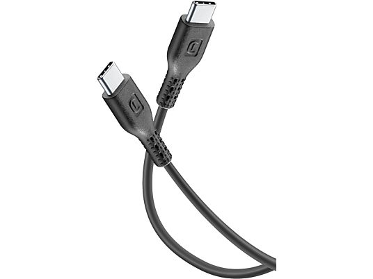 CELLULAR LINE Puissance - Câble USB-C vers USB-C (Noir)