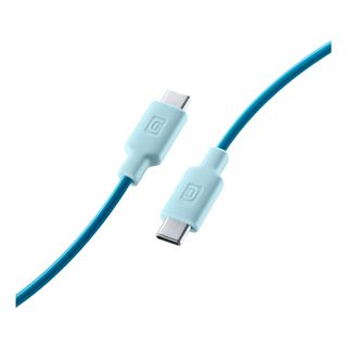 CELLULAR LINE Stylecolor - Câble USB-C vers USB-C (Bleu)