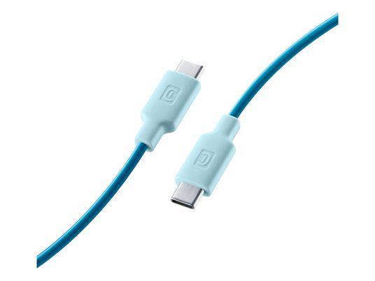 CELLULAR LINE Stylecolor - Cavo da USB-C a USB-C (Blu)