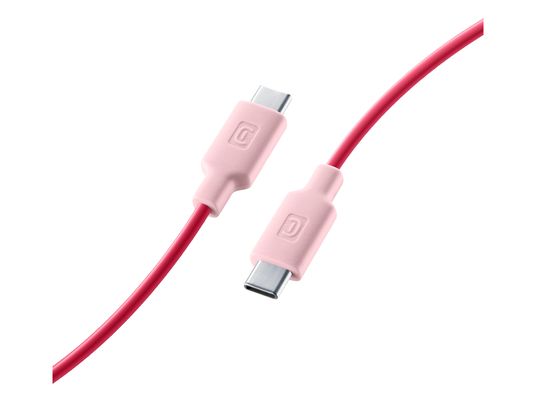 CELLULAR LINE Stylecolor - USB-C zu USB-C Kabel (Rosa)