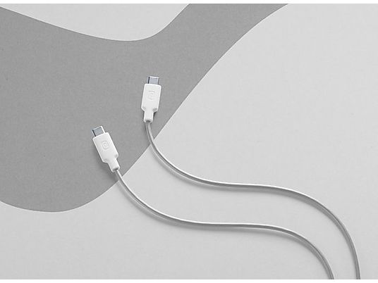 CELLULAR LINE Stylecolor - USB-C zu USB-C Kabel (Weiss)