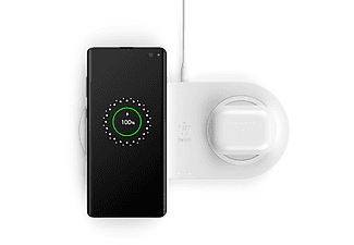 BELKIN 10W İkili Hızlı Kablosuz Şarj Cihazı Beyaz_4