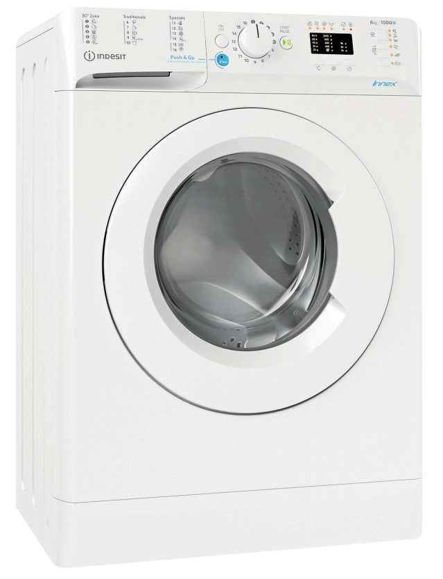 INDESIT BWSA 61051 W EU N elöltöltős keskeny mosógép