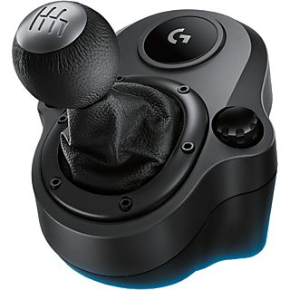 Palanca de cambios - Logitech G Driving Force Shifter, Para Volantes G29, G920 y G923, Marcha atrás a presión, 6 velocidades, Negro