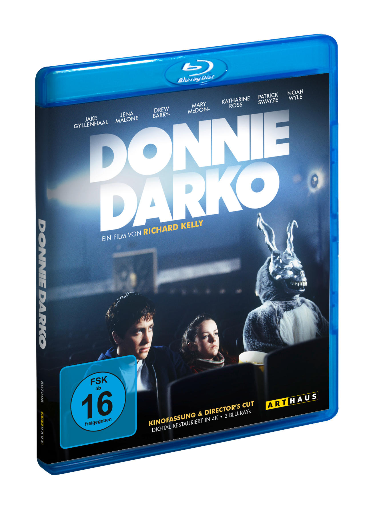 Donnie Darko Blu-ray Disc Hülle mit Filmcover und Schauspielern.