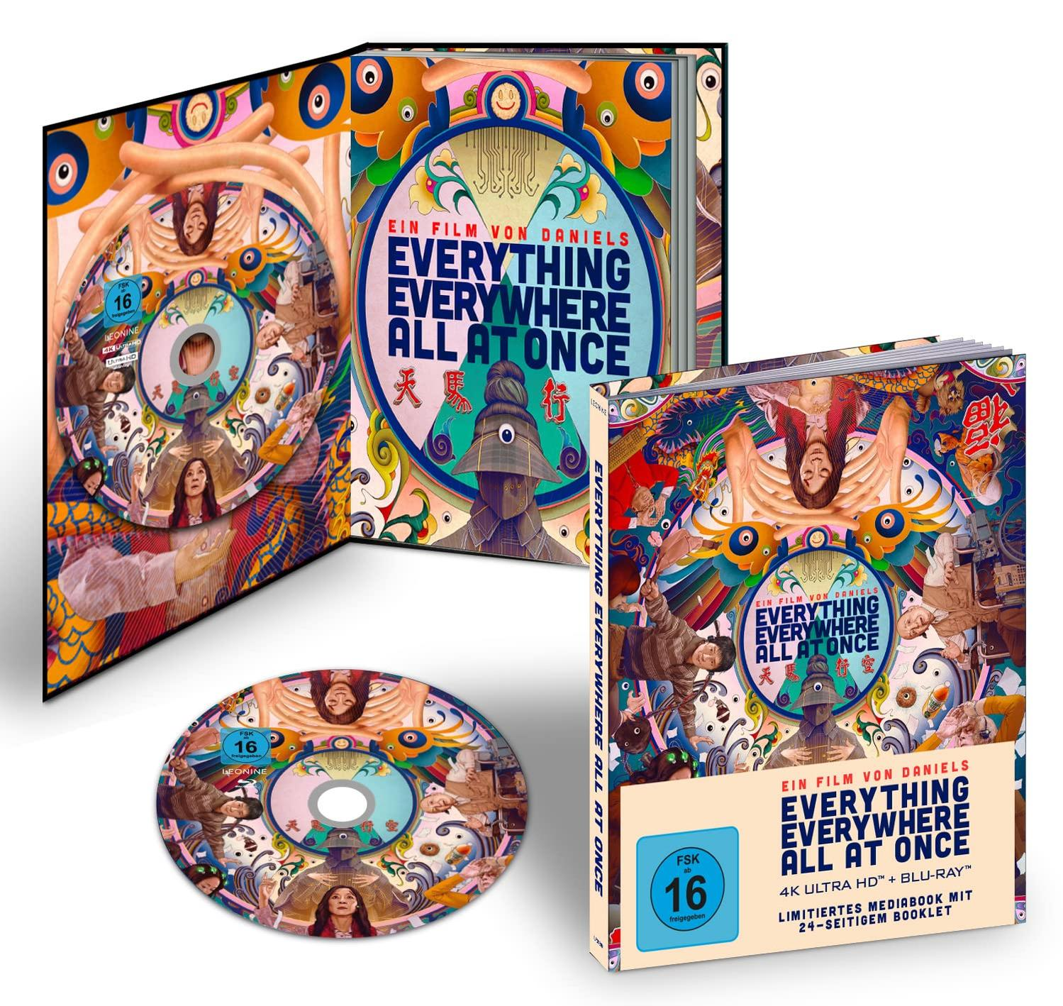 DVD-Set mit farbenfrohen Kunstwerken, mit Filmtitel und verwandten Bildern.