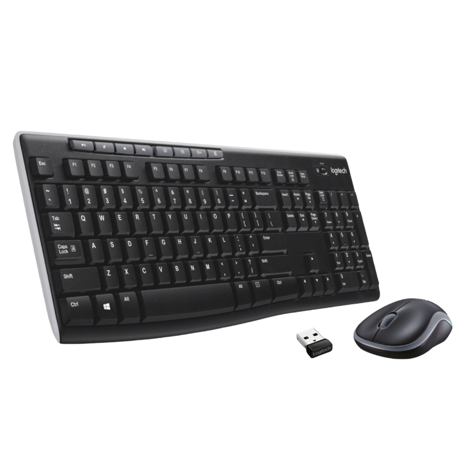 Pack Teclado + Ratón - Logitech MK270, Inalámbrico, Nano receptor, 2.4 GHz