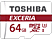 TOSHIBA Exceria M302 64GB microSDHC memóriakártya adapterrel (THN-M302R0640EA)