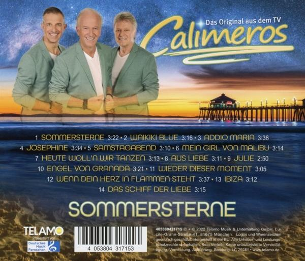 CD-Cover mit drei Männern, Titelliste und Strandszene. Text auf Deutsch.