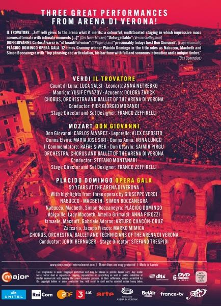 Arena Di Verona - Three Great Performances DVD