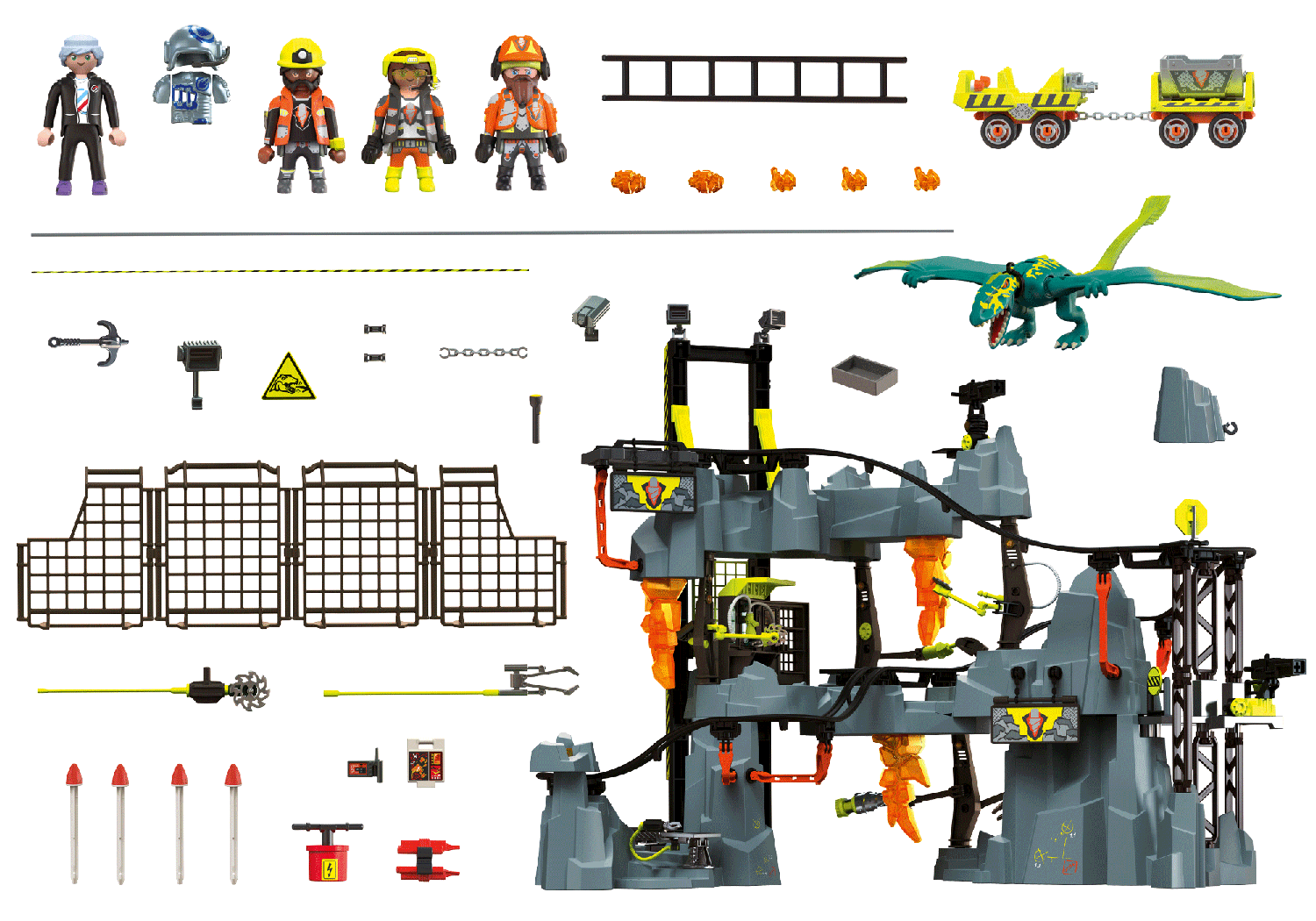PLAYMOBIL 70925 Dino Mine Spielset, Mehrfarbig
