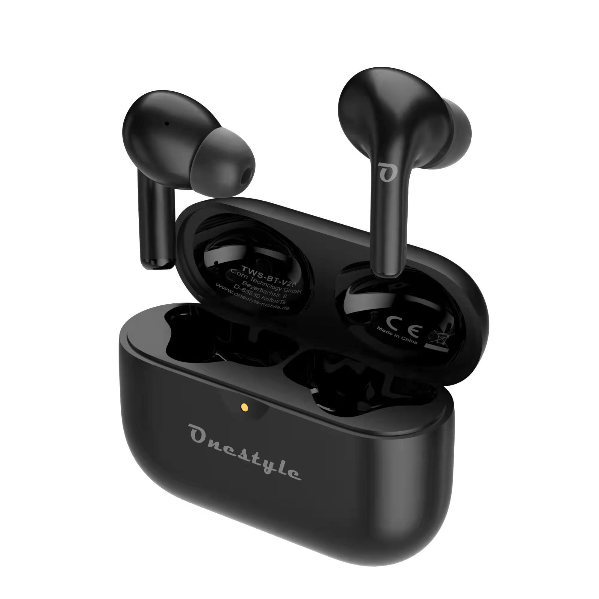 ONESTYLE V20B, In-ear Kopfhörer Bluetooth black