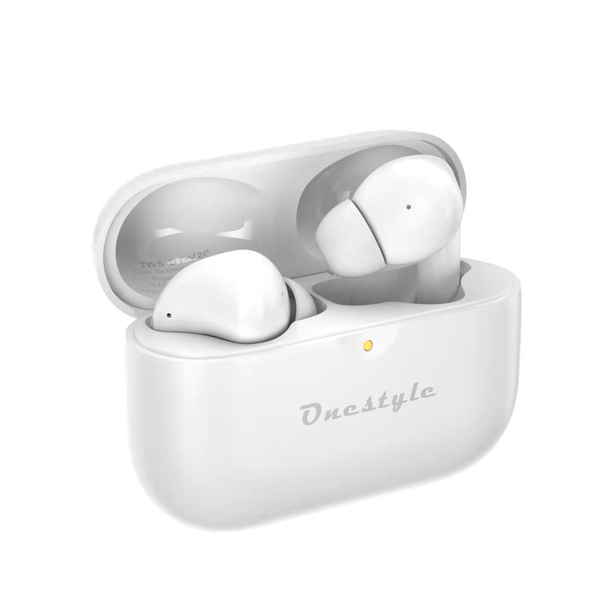 ONESTYLE V20W, In-ear Kopfhörer Bluetooth white