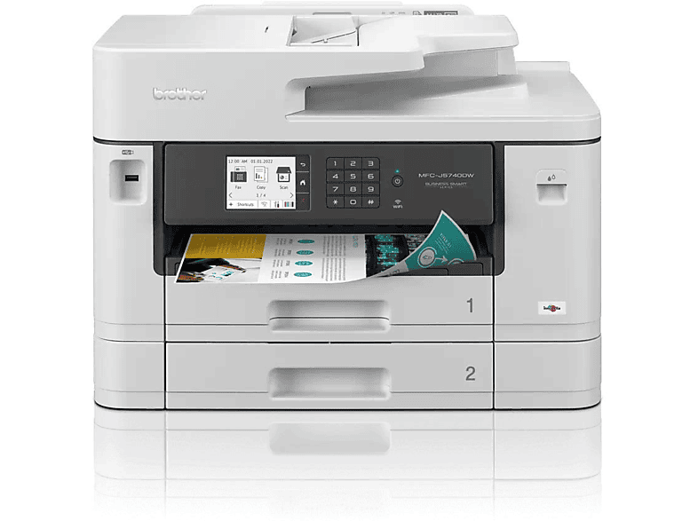 Brother MFC-J5740DW Multifunktionsdrucker Tintenstrahl Farbe A3 Drucker, Scanner, Kopierer, Fax ADF — Foto 2 von 5