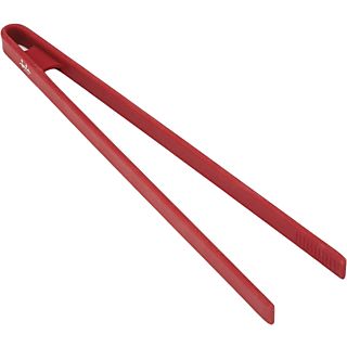 Pinzas de cocina - Jata HACC4521, Acero inoxidable/ Silicona, Resistente 230º C, Rojo