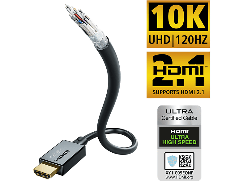 INAKUSTIK Star Ultra High Speed HDMI Kabel HDMI 2.1, 1m