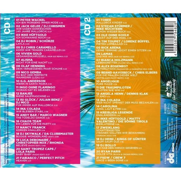Ein CD-Albumcover mit Titellisten und Künstlernamen.