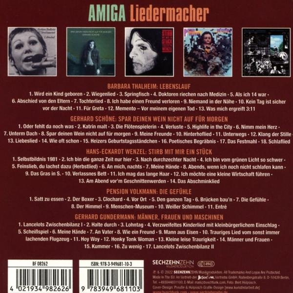 Amiga-Albumcover mit Text und verschiedenen Gesichtern. Das Album ist 'Barbara Thalheim: Lebenslauf'.