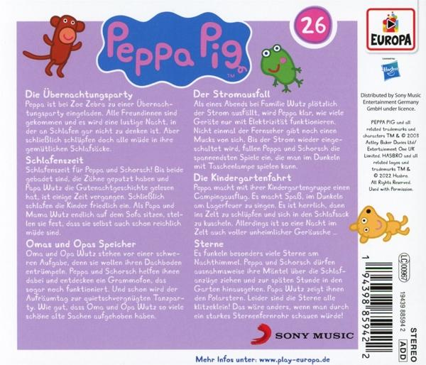 Peppa Pig DVD-Cover mit Text auf Deutsch. Enthält Peppa Pig und Freunde.