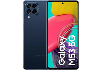 Móvil - Samsung Galaxy M53 5G, Azul, 128 GB, 8 GB RAM, 6.7" Full HD+, MediaTek MT6877 Octa-Core (2.4GHz. 2GHz), 5000 mAh, Android