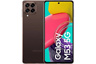 Móvil - Samsung Galaxy M53 5G, Marrón, 128 GB, 8 GB RAM, 6.7" Full HD+, MediaTek MT6877 Octa-Core (2.4GHz. 2GHz), 5000 mAh, Android