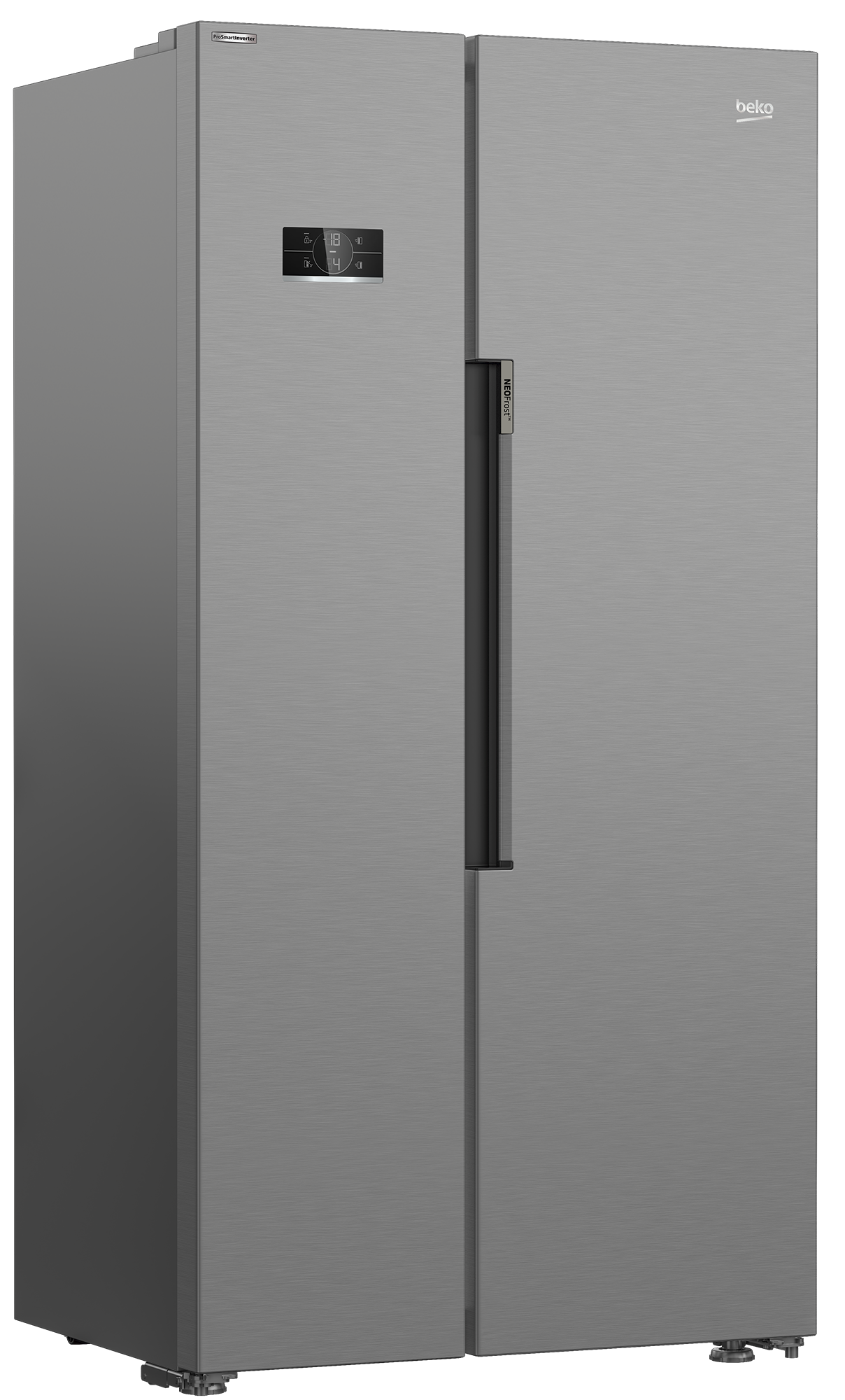 Frigorífico americano - Beko GN1603140XBN, No Frost, 179 cm, 580 l, NeoFrost™ Dual Cooling, Inox