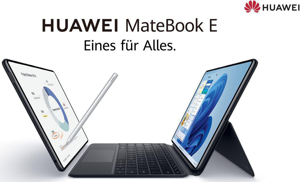 HUAWEI MateBook E, Convertible, mit Xe, Prozessor, 16 Intel® RAM, 512 GB 12,6 Gray 11 Zoll i5 Iris® Bit) Home Intel®, Display Nebula GB Touchscreen, SSD, Windows Core™ (64