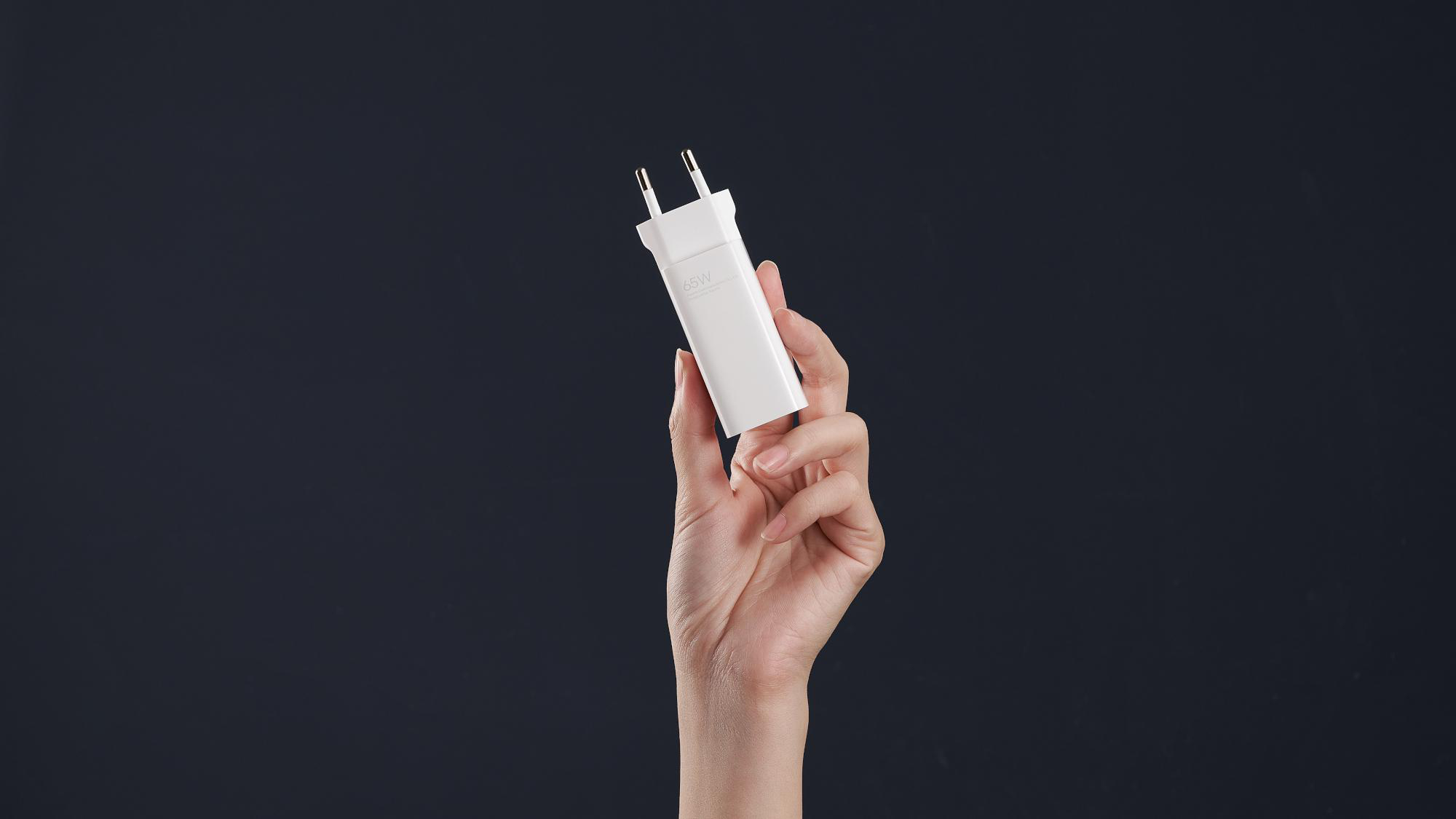 XIAOMI Mi 65W Gan Fast Charger, Typ-A+Typ-C Schnellladegerät Universal, Weiß