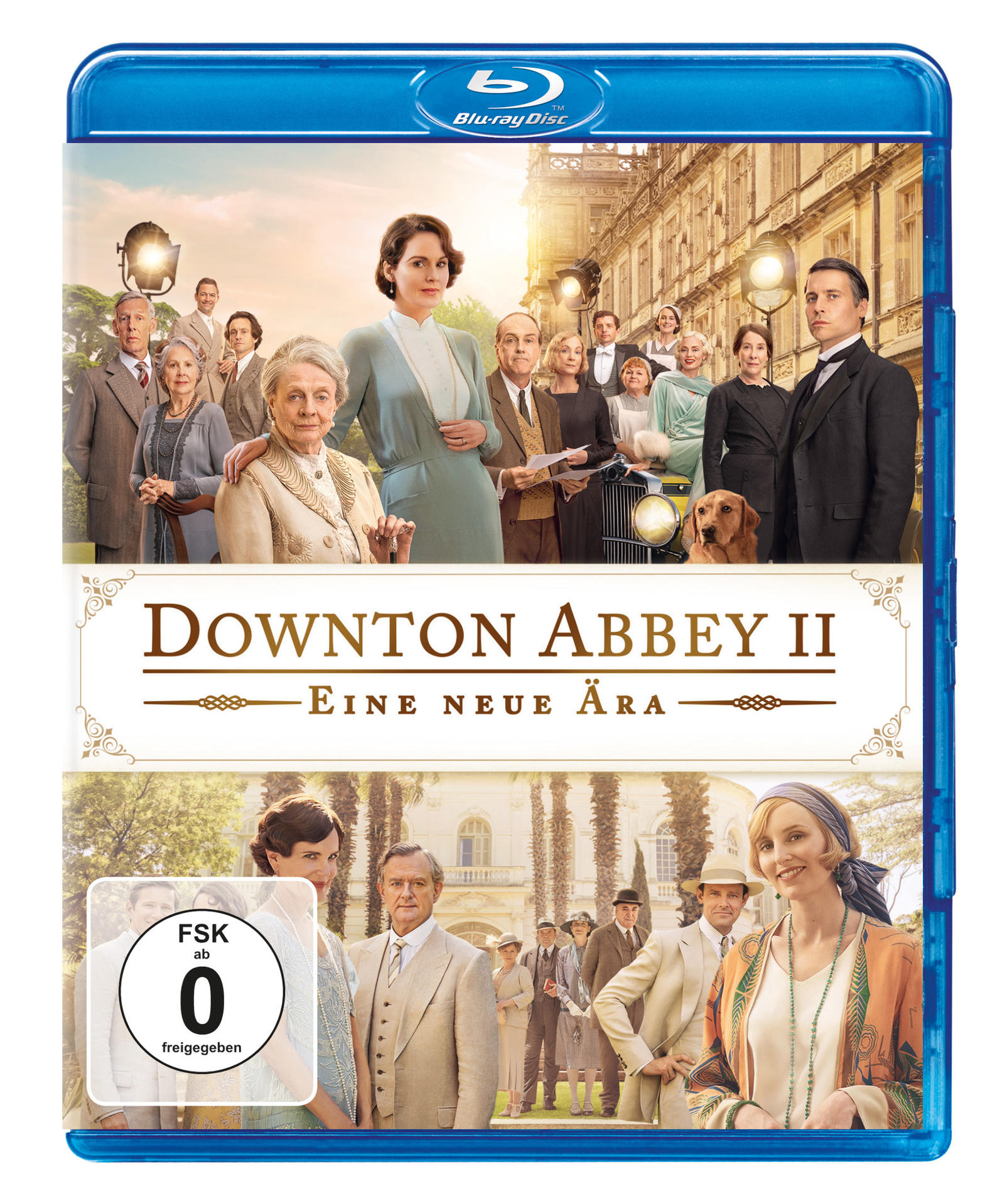 DVD-Cover mit einer Gruppe von Leuten vor einem Haus.