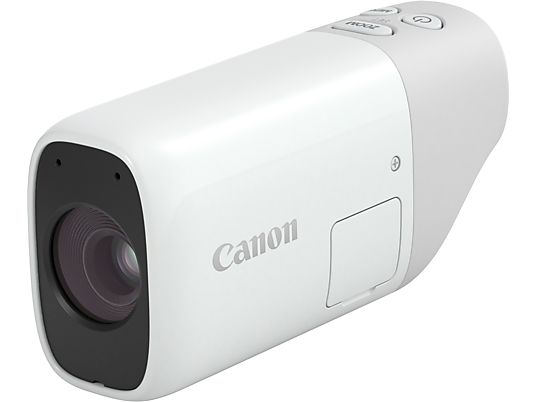 CANON Kit de base PowerShot ZOOM - Appareil photo à zoom téléobjectif compact de style longue-vue Blanc