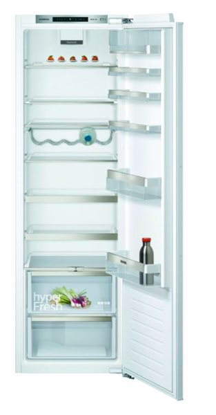 Frigorífico una puerta - Siemens KI81RAFE0, 319 l, No Frost, 177.2 cm, Blanco