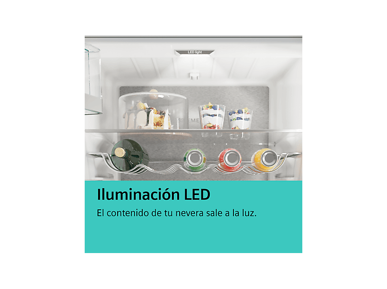 Frigorífico combi - Siemens KI86SAFE0, 266 l, No Frost, 177.2 cm, Blanco – imagen 3