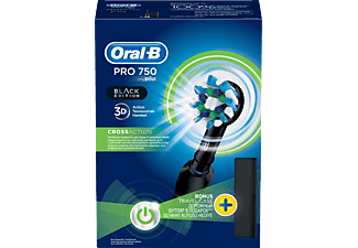 ORAL B B PRO 750 Black Box + Travel Case Şarj Edilebilir Diş Fırçası_2