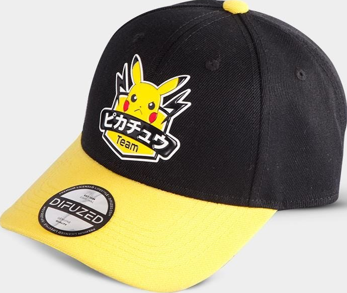 DIFUZED Pokémon - Olympics - casquette (Noir/Jaune/Blanc)