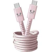 FRESH N REBEL USB-C zu USB-C, Ladekabel, 2 m, Smokey Pink
