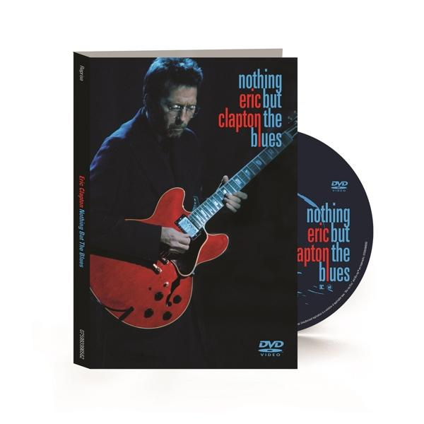 Az "Nothing But The Blues" Eric Clapton DVD-tokja és lemeze. A tokon Clapton gitározik, a lemezen ugyanaz a cím szerepel.