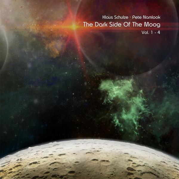 Album borító egy űr jelenettel és a The Dark Side Of The Moog címmel.