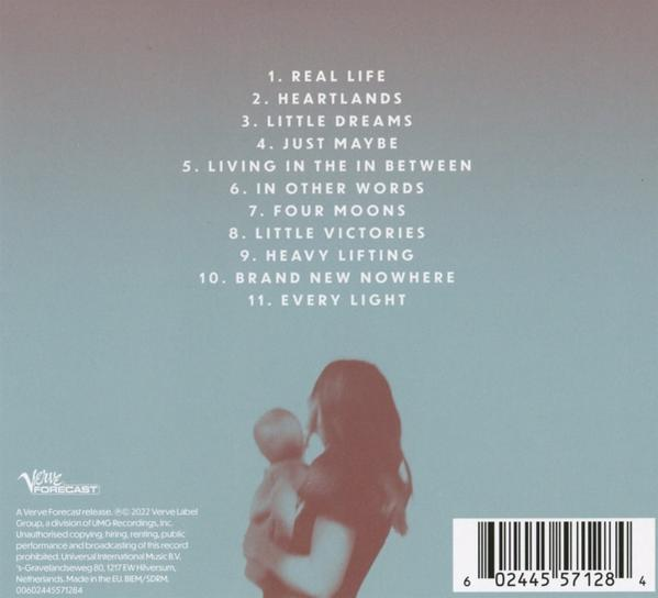 Albumcover mit Titelliste: Real Life, Heartlands, Little Dreams, Just Maybe und mehr.